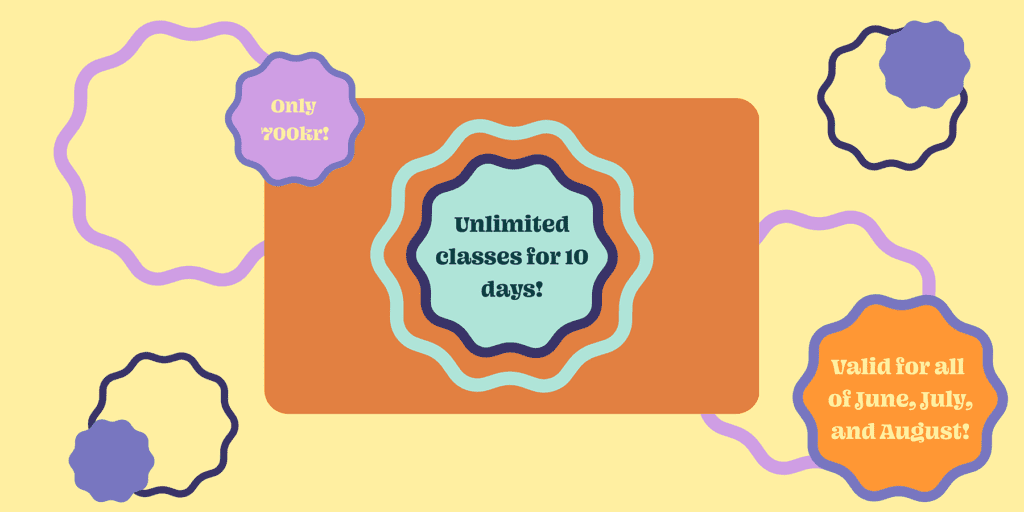 We’ve got you covered with 10 days of unlimited yoga for just 700 SEK.